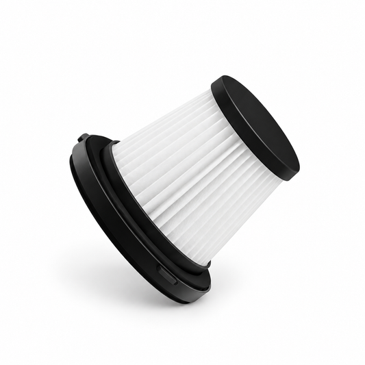 Pleated HEPA replacement filter with black end caps