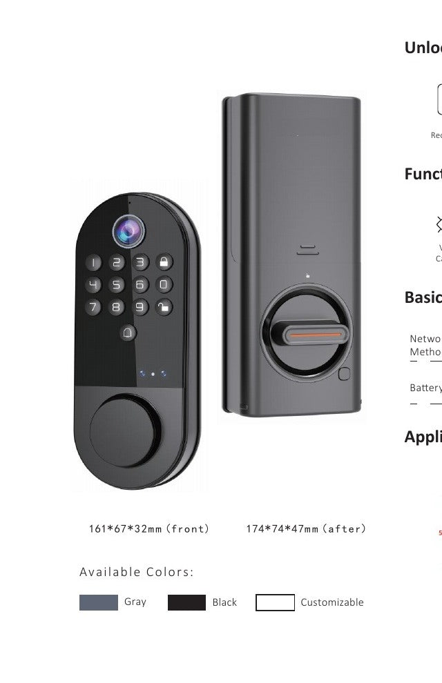 Smart Electronic Entry Lock - Model P19-02, catalogue product views